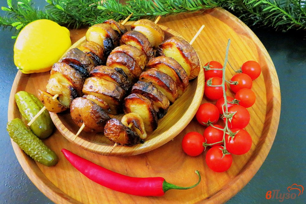Шашлык картофельная лесенка